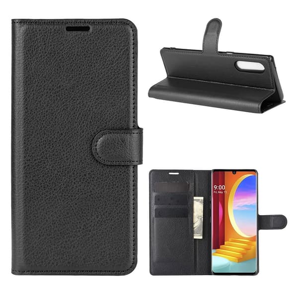 Classic LG Velvet Flippetui - Svart Black
