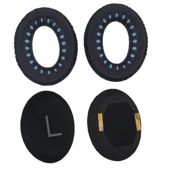 JZF-257 1 Pair Skullcandy Crusher 3.0 Wireless Headphones Replacement Ear Pads Sponge Cushions - Black Black