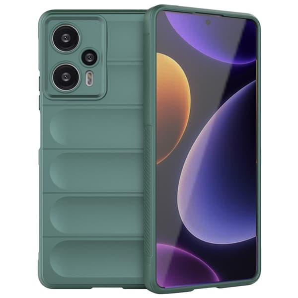 Mjukt greppformat Xiaomi Poco F5 Pro / Xiaomi Redmi Note 12 Turbo skal - Grön Grön