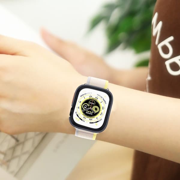 Apple Watch Series 9 / 8 / 7 41mm Skyddsfodral Anti-drop Half Cover Flexibel klockram - Midnattsblå Blå