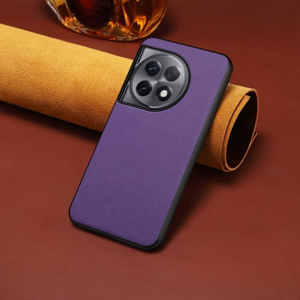 Mat og elegant tekstureret OnePlus Ace 2 Pro cover - Lilla Purple