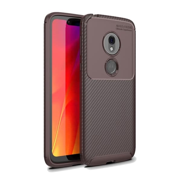 Motorola Moto G7 Play anti-droppfodral i kol - Brun Brun