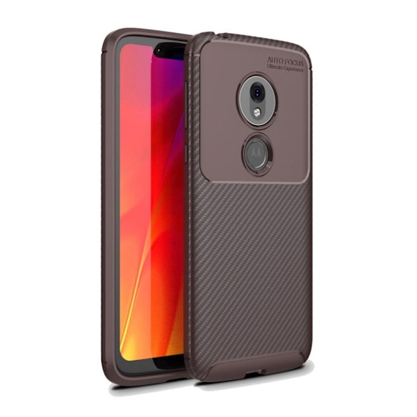 Motorola Moto G7 Play Carbon anti-tab etui - Brun Brown