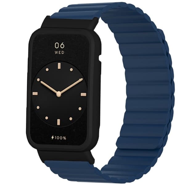 Xiaomi Mi Band 7 Pro silikonklokkerem med deksel - Midnattsblå Blue