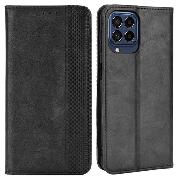 Bofink Vintage Samsung Galaxy M33 5G læderetui - Sort Black