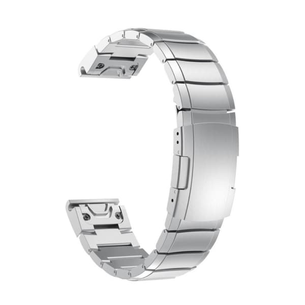 Garmin Fenix 5 klokkereim i rustfritt stål - sølv Silver grey
