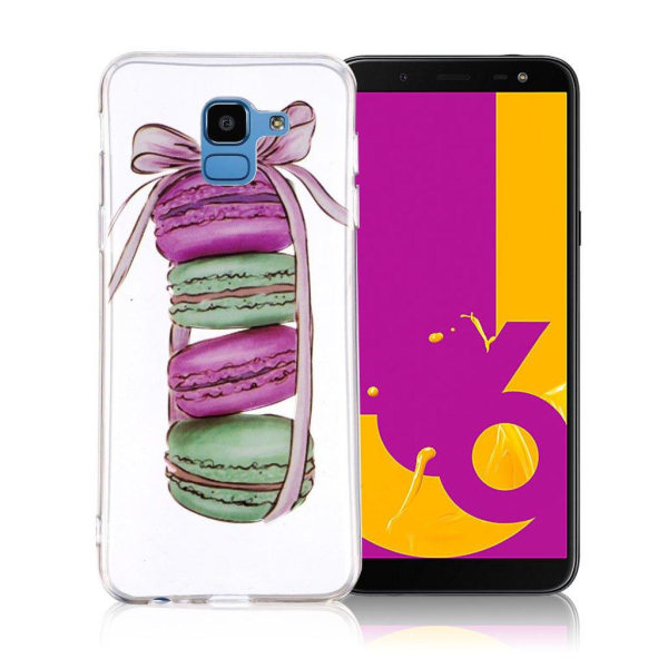 Samsung Galaxy J6 Kova TPU Kuviollinen Ohut Puhelimen Takasuoja Multicolor