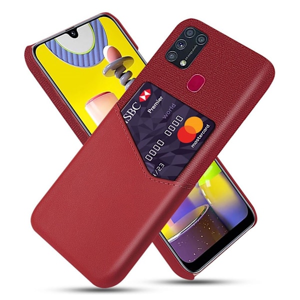 Bofink Samsung Galaxy M31 Card kuoret - Punainen Purple