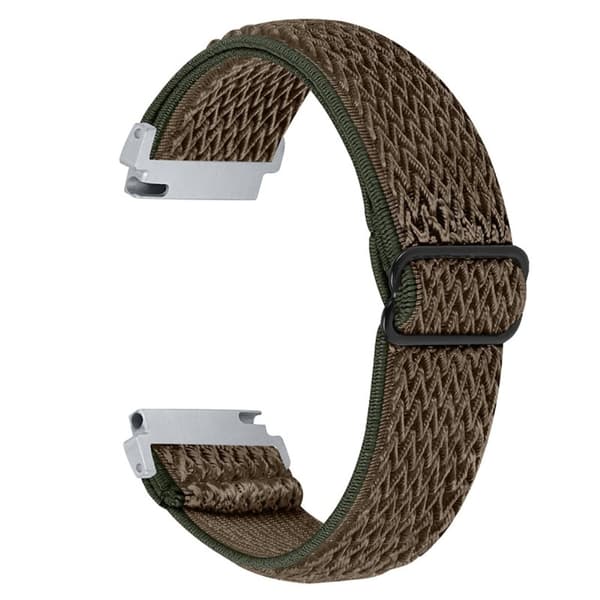 Samsung Galaxy Watch 3 (45mm) / (46mm) elastisk urrem med justerbart spænde - Brun Brown