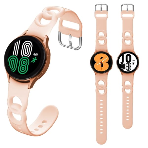 Urrem i silikone til Samsung Galaxy Watch 4 - Lyserød Pink