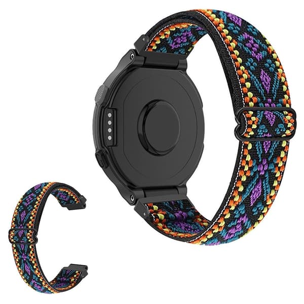 Unik elastisk, justerbar nylonspenne for Garmin Forerunner-klokke - Lilla Purple