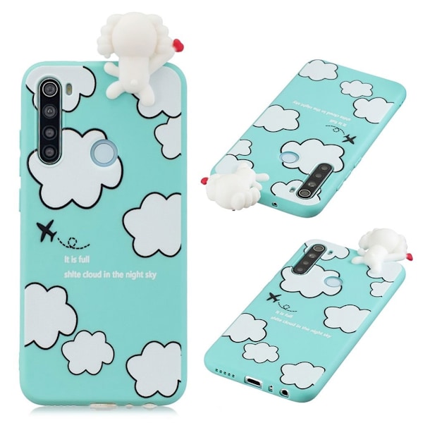 Cute 3D Samsung Galaxy A21 skal - Vit Vit