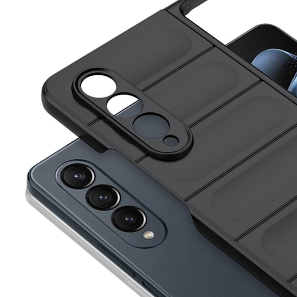 Mjukt greppformat Samsung Galaxy Z Fold4 skal - Himmelsblå Blå