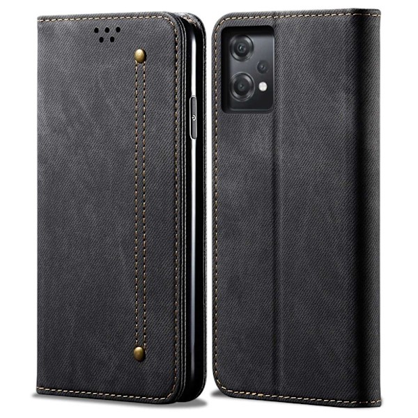 Jeans OnePlus Nord CE 2 Lite 5G flip case - Musta Black