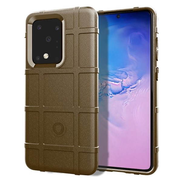 Rugged Shield cover - Samsung Galaxy S20 Ultra – Brun Brown