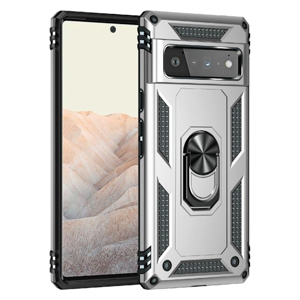 Bofink Combat Google Pixel 6 Pro Suojakotelo - Hopea Silver grey