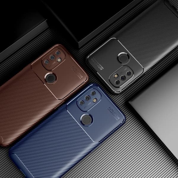 Carbon Shield OnePlus Nord N100 skal - Blå Blå