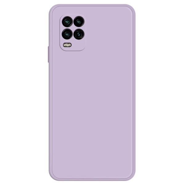Avfasat gummerat skydd mot dropp för Xiaomi Mi 10 Lite 5G - Lila Lila