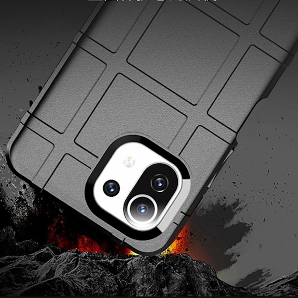 Rugged Shield Xiaomi Mi 11 Lite 5G kotelot - Musta Black