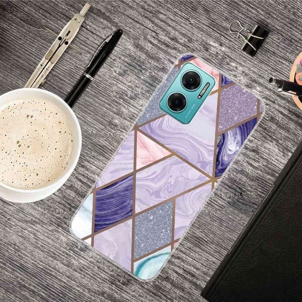 Marmordesign Xiaomi Redmi Note 11E deksel - Trekanter Og Trekanter Multicolor