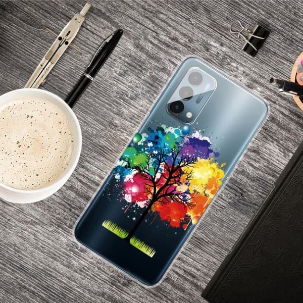 Deco OnePlus Nord N200 5G deksel - Fargerikt Tre Multicolor