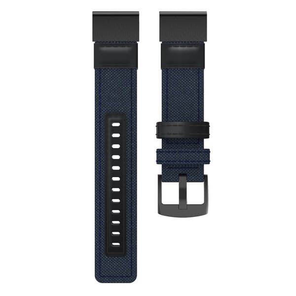 Garmin Fenix 5 / Fenix 5 Plus urrem i ægte læder - blå Blue