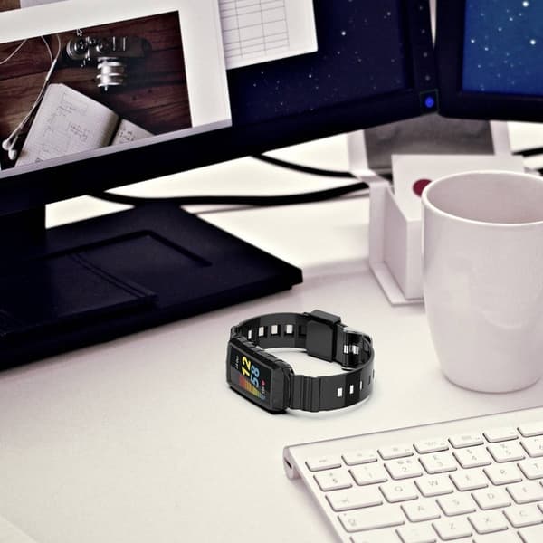 Fitbit Charge 5 / 4 / 3 silikonikellon hihna ja suojus - Oranssi Orange