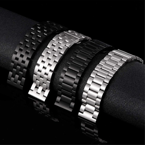 18 mm Fossil Gen 6 / 5E klockarmband i rostfritt stål - Silver Silvergrå