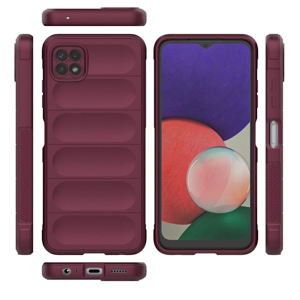 Mjukt greppformat Samsung Galaxy A22 5G skal - Röd Röd