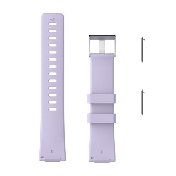 Fitbit Versa blød TPE urrem - Størrelse: L / Lyselilla Purple