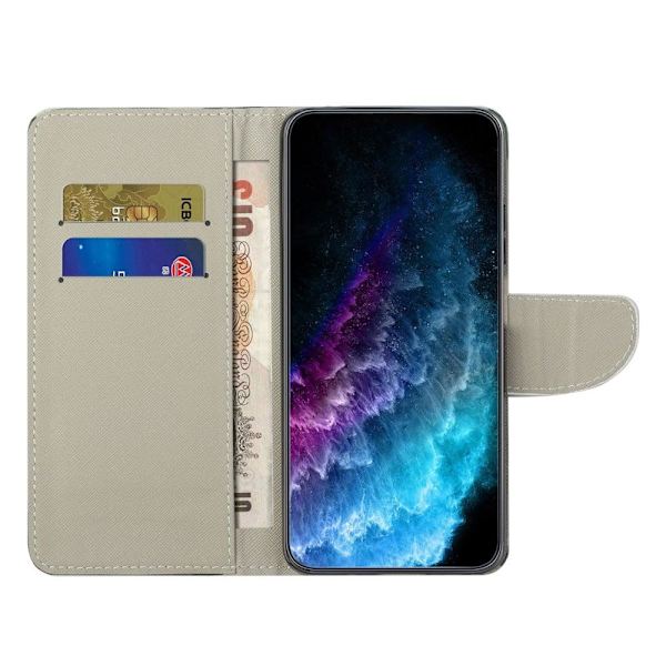 Wonderland Motorola Moto G73 Flip Etui - Keep Calm og Sparkle Red