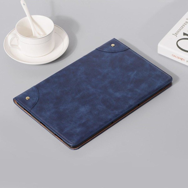Lenovo Tab P11 Pro matte leather flip case - Blue Blå