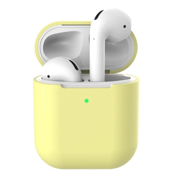 Apple Airpodsin silikoninen latauskotelo - Keltainen Yellow