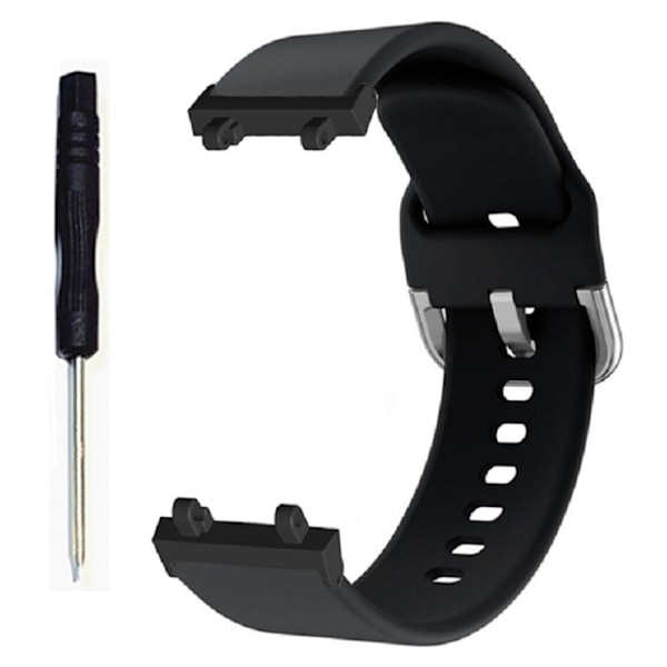 Amazfit T-Rex 2 silikonikellon hihna - Musta Black