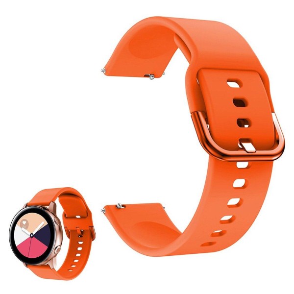Universal smooth silicone watch band - Orange Orange