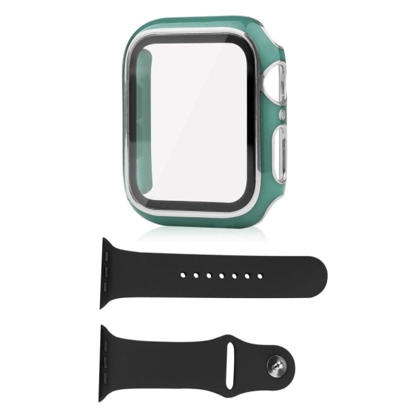 Apple Watch SE 2022 (40mm) cover and silicone cover with tempere Grön