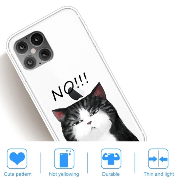 Deco iPhone 12 Pro / iPhone 12 skal - Arg Katt Vit