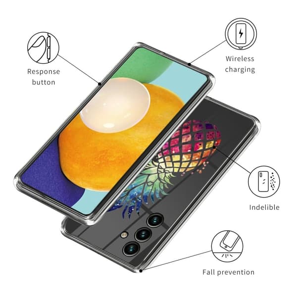 Deco Samsung Galaxy A24 4G Suojakotelo - Pineapple Multicolor