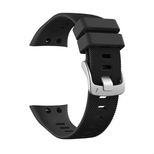 Garmin Forerunner 45S silikoni hopea solki kellonauha - Musta Black