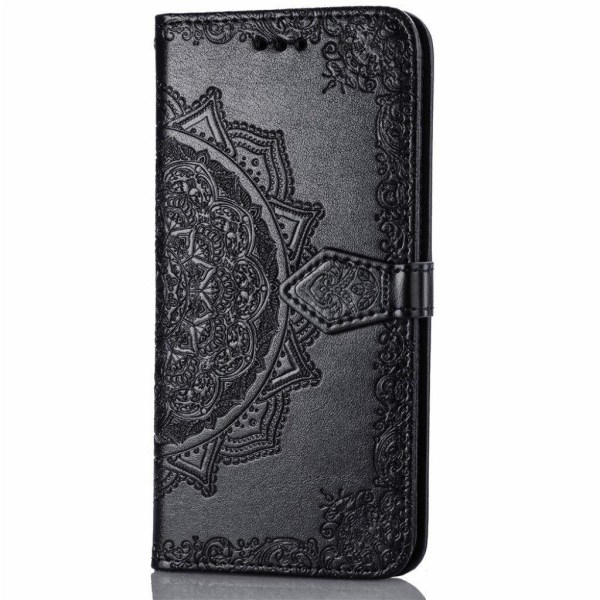 Mandala läder Samsung Galaxy S10 Plus fodral - Svart Svart