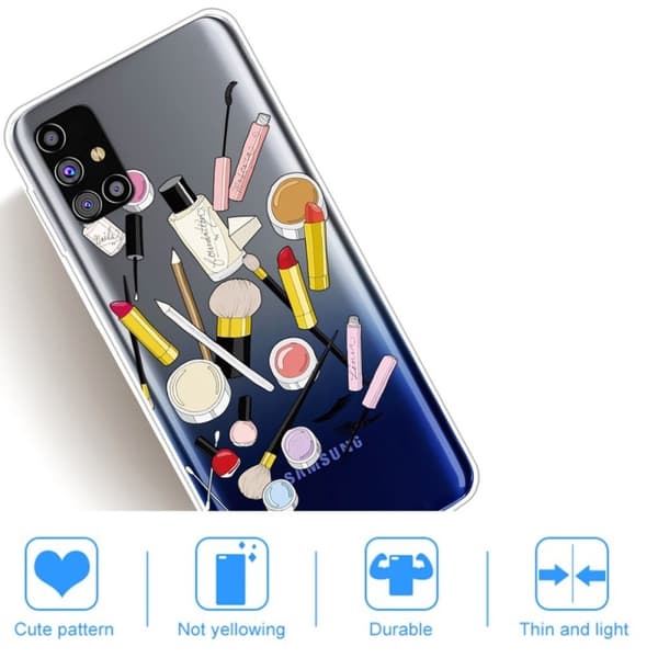 Deco Samsung Galaxy M31s Etui - Makeup Multicolor