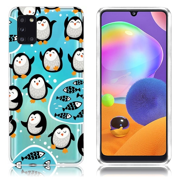 Deco Samsung Galaxy A31 kuoret - Pingviini Multicolor