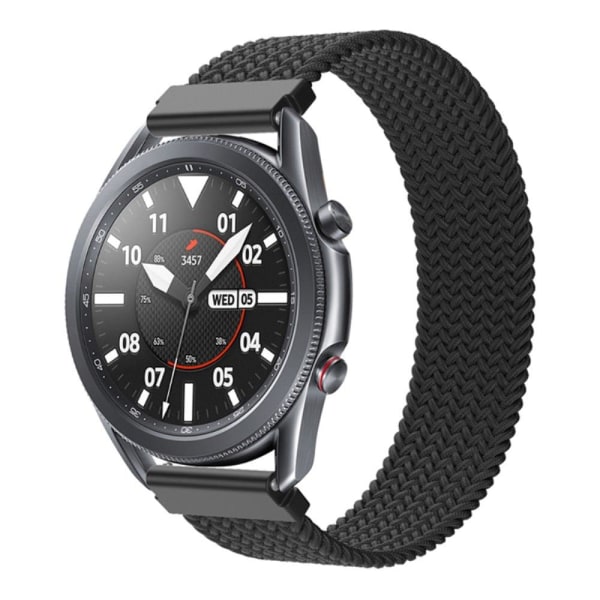 Samsung Galaxy Watch 3 (45 mm) klockarmband i elastisk nylon - Svart Storlek: Xs Svart