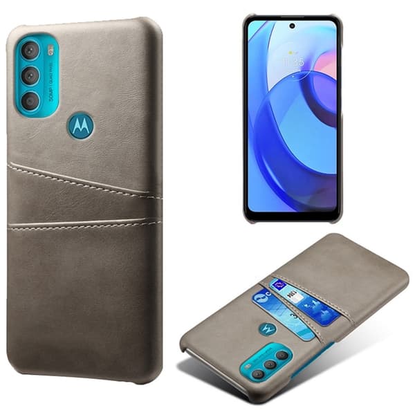 Dual Card Etui Motorola Moto G71 5G - Grå Silver grey