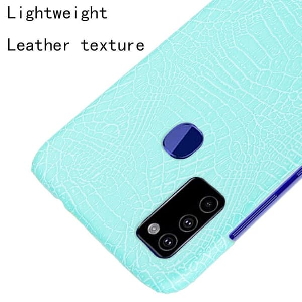 Croco Cover - Samsung Galaxy M51 - Babyblå Blue