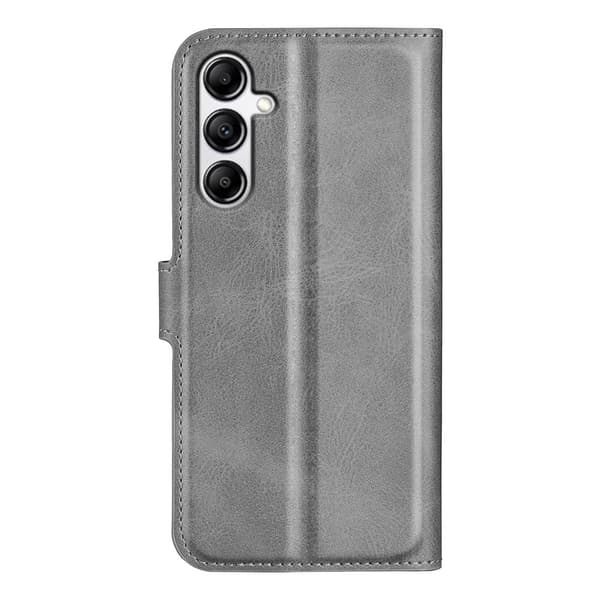 Læretui med Lommebok til Samsung Galaxy A34 5G - Grå Silver grey