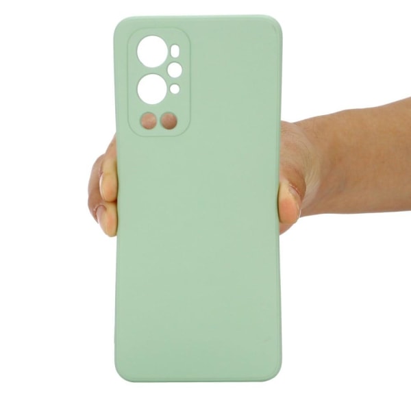 Matt OnePlus 9 Pro skal av flytande silikon - Grön Grön