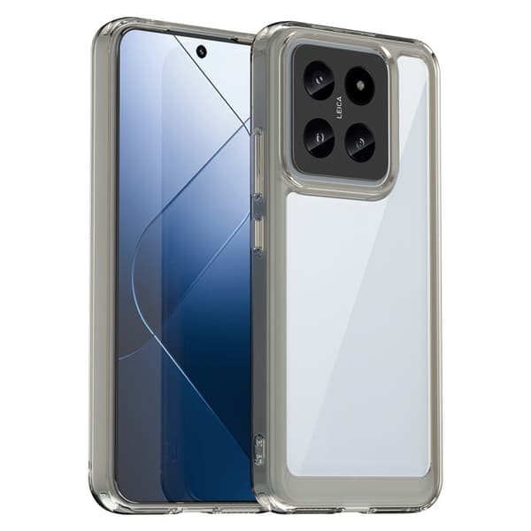 Xiaomi 14 smart akryldeksel - Gjennomsiktig Grå Silver grey