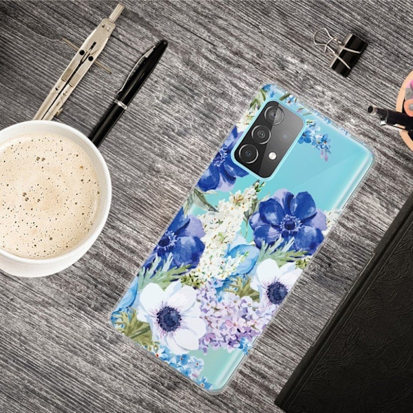 Deco Samsung Galaxy A82 5G cover - Akvarelblomst Multicolor