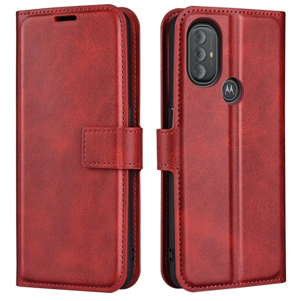 Lompakko Nahkakotelo For Motorola Moto G Power (2022) - Punainen Red